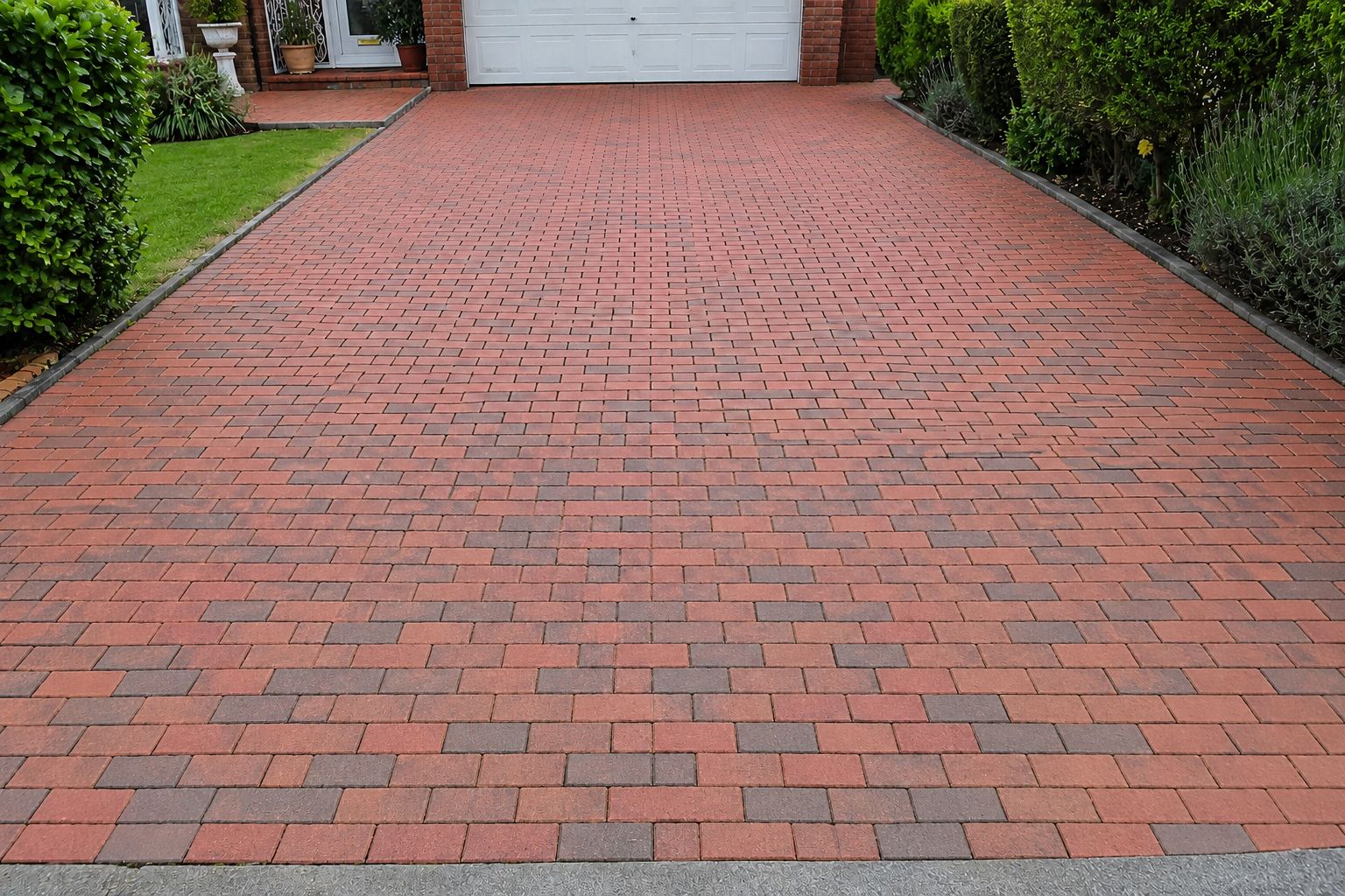 After driveway pressure cleaning in Worcester