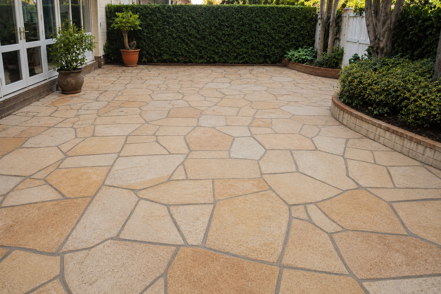 After patio pressure cleaning in Paarl